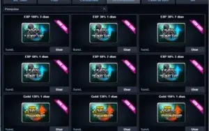 Conta Cap 5 Pointblank, Vários itens de cash