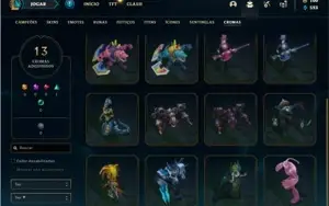 Conta prata 2 com 110 Champs e 70 Skins + 400k de Yasuo