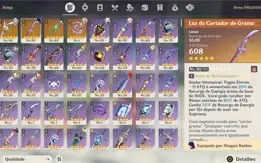 13 PERSONAGENS 5 ESTRELAS + CONSTELAÇÕES + ARMAS BIS