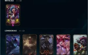 Conta lol baratinha 88 champs tem chroma da quyana tbm