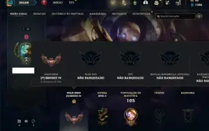 Bronze 4 com 31 Champs e 2 Skins ( UPADA A MÃO )