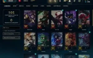 Bronze 4 com 31 Champs e 2 Skins ( UPADA A MÃO )