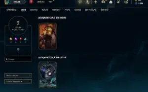 Bronze 4 com 31 Champs e 2 Skins ( UPADA A MÃO )