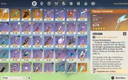 Conta Ar 58 Com Hutao C1/ 14 Personagens 5*/ 5 Armas 5*/ Upa