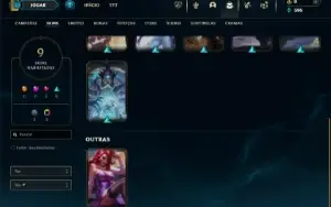 Unranked com 35 Champs e 9 Skins