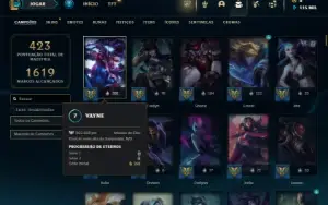 Unranked com TODOS os champs e 162 Skins ( MAIN ADC )