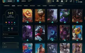 Unranked com TODOS os champs e 162 Skins ( MAIN ADC )