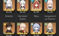 Genshin Impact conta AR59. Vários personagens e armas T5.