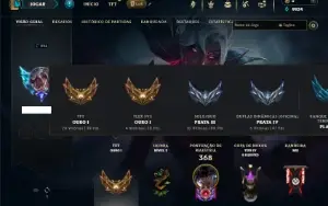 Prata 3 com TODOS os champs e 129 Skins