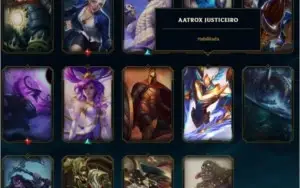 CONTA DE LOL UNRANKED -FOI BRONZE 2 - 103 CAMPEÕES -45 SKINS