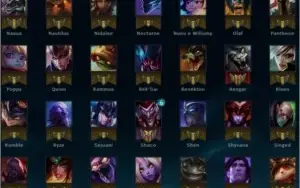 CONTA DE LOL UNRANKED -FOI BRONZE 2 - 103 CAMPEÕES -45 SKINS