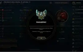 Conta Platina IV Virgem, só upei o elo