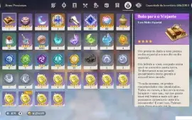 Conta Genshin muitos t5 + tiros e armas full acesso