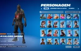Conta com cavaleiro negro e take the l, 196 skins