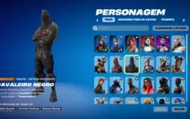 Conta com cavaleiro negro e take the l, 196 skins
