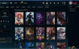 Conta Lol 2014 (3 Skins Vitoriosas e 70 Skins)