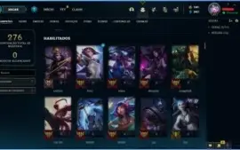 Conta Lol 2014 (3 Skins Vitoriosas e 70 Skins)
