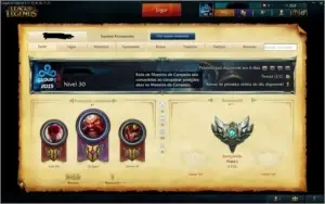 Conta LOL prata 1, 105 skins 10 pages de runa