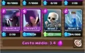 CLASH ROYALE NVL10 ARENA 9 COM 6 LENDARIAS