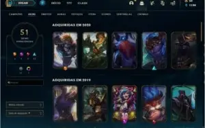 CONTA COM 55 SKINS, 117CHAMPS, CONTA UNRAKED DE BRINDE