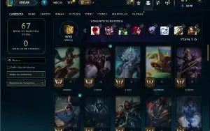 Bronze 2 com 55 Champs e 10 Skins