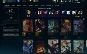 Bronze 2 com 55 Champs e 10 Skins