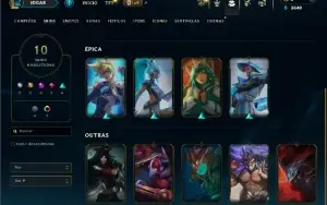 Bronze 2 com 55 Champs e 10 Skins