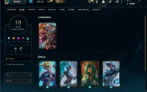 Bronze 2 com 55 Champs e 10 Skins