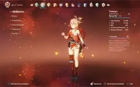 AR54 Eula + espadão 5* + Yoimiya + Jean C1 + Qiqi