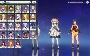AR 46 - Mona, Venti, Jean, kokomi e Keqing + 4 Stars