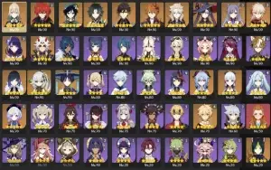 🗺️AR60 ⚡Shogun C3 💜 Kazuha C2🍁 Itto C2 🐝 Full Arconte ❄️