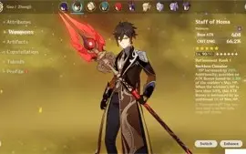 Genshin AR 59 - America, Raiden C6, Zhongli C4, Diluc C3....