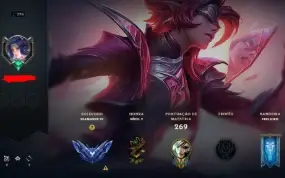 Conta mono Riven com cromas raros diamante 4