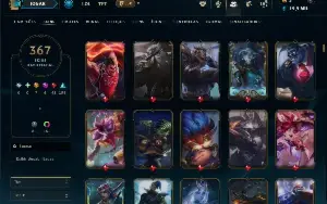Conta Lol Full Acesso| Lv 780 | Todos Os Campeões |367 Skins