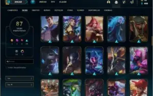 Conta Ouro 4 Com Twitch medieval + Warwick Selvagem (raras)