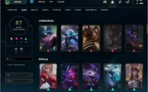 Conta Ouro 4 Com Twitch medieval + Warwick Selvagem (raras)