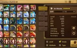 Reroll Summoners War lvl10 com Hanwul Pintor de Luz