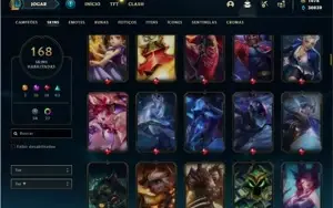 Conta GOLD 4 com muito skins