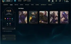 Conta GOLD 4 com muito skins