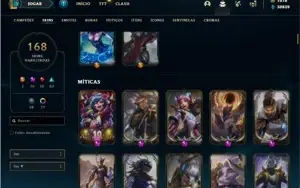 Conta GOLD 4 com muito skins