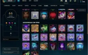 Conta platina 4 com 4 skins e 26 champs