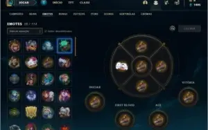 Conta platina 4 com 4 skins e 26 champs