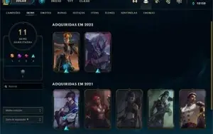 Conta de Valorant/LoL com varias skins