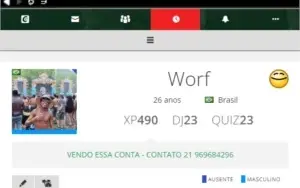 Vendo Conta Club Cooee - Level 490 - Coroa 2016 - Colar 2016