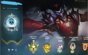 Conta League of Legends com skin valiosas