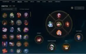 Conta nível 370 com 549 skins desde 2011