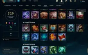 Conta nível 370 com 549 skins desde 2011