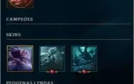 CONTA LEAGUE OF LEGENDS, OURO 2, SKINS e CAMPEÕES