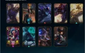CONTA LEAGUE OF LEGENDS, OURO 2, SKINS e CAMPEÕES