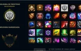 CONTA LEAGUE OF LEGENDS, OURO 2, SKINS e CAMPEÕES